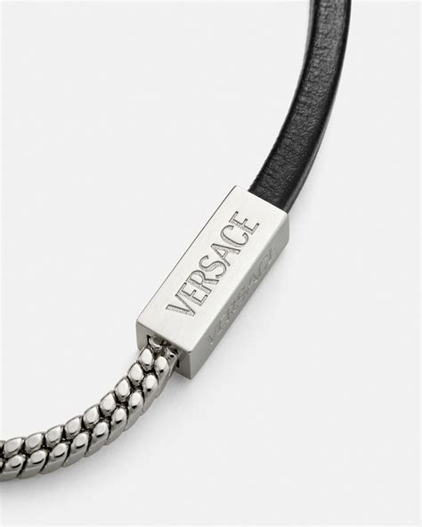 versace necklace silver|versace lock statement necklace.